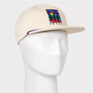 NEW Men's Texas Desert Graphic Cotton Trucker Baseball Hat - Mighty Fine White